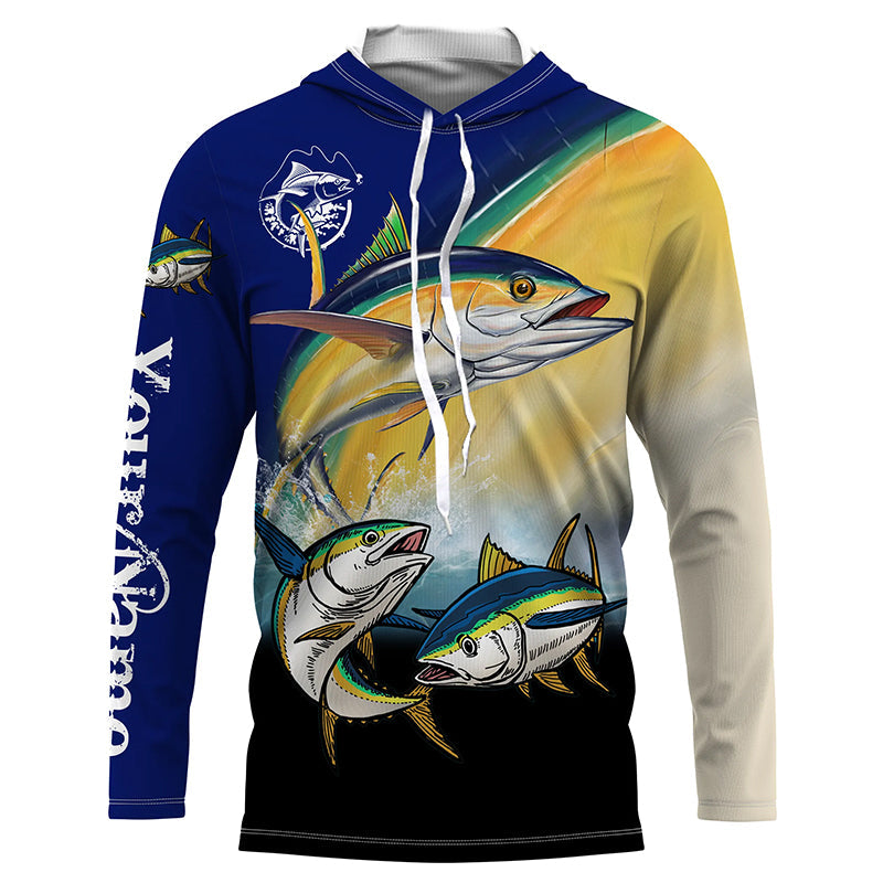 Tuna Fishing Saltwater Game Fish Custom name Long sleeve Fishing, Tuna Fishing NQS4067