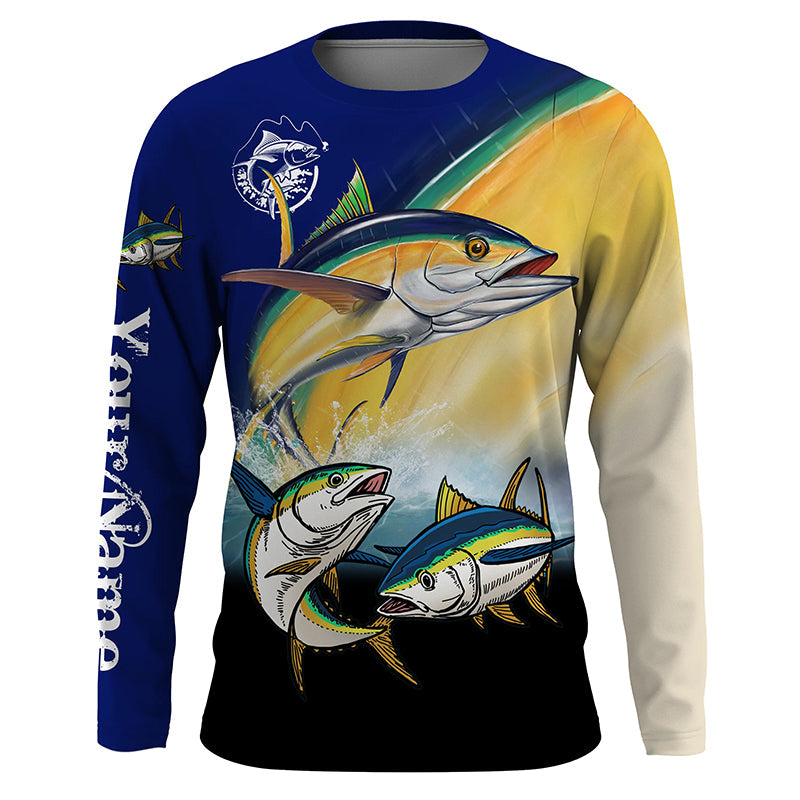 Tuna Fishing Saltwater Game Fish Custom name Long sleeve Fishing, Tuna Fishing NQS4067