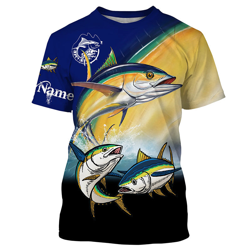 Tuna Fishing Saltwater Game Fish Custom name Long sleeve Fishing, Tuna Fishing NQS4067