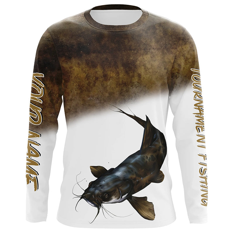 Flathead Catfish fishing scales customize name tournament fishing personalized fishing gifts NQS209