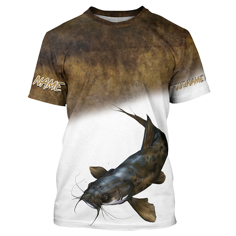 Flathead Catfish fishing scales customize name tournament fishing personalized fishing gifts NQS209