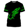 Customized green black Fish hook skull reaper sun protection performance long sleeve fishing NQS3566