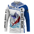 Sailfish Fishing American Flag Custom name and boat name performance Long Sleeve Fishing, Patriotic Fishing gifts NQS2339
