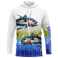 Tuna Fishing Customize Name Scales Long Sleeve Fishing, Personalized Tuna Fishing Gift NQS262