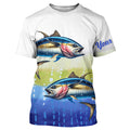 Tuna Fishing Customize Name Scales Long Sleeve Fishing, Personalized Tuna Fishing Gift NQS262