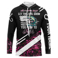 Move over boys let this girl show you how to fish Musky fishing pink camo custom name 3D fishing NQS5162