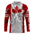 Canada Bass Fishing tattoo Custom long sleeve performance, Largemouth bass fishing NQS3433