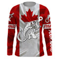 Canada Bass Fishing tattoo Custom long sleeve performance, Largemouth bass fishing NQS3433