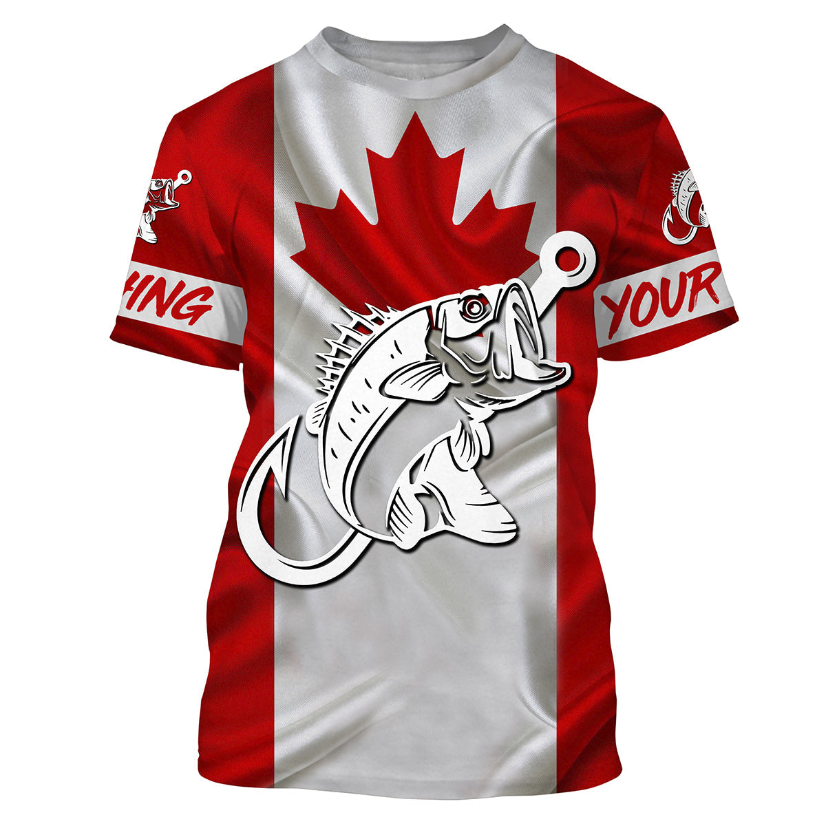 Canada Bass Fishing tattoo Custom long sleeve performance, Largemouth bass fishing NQS3433