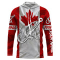 Canada Salmon Fishing tattoo Custom long sleeve performance fishing, Salmon fishing NQS3434