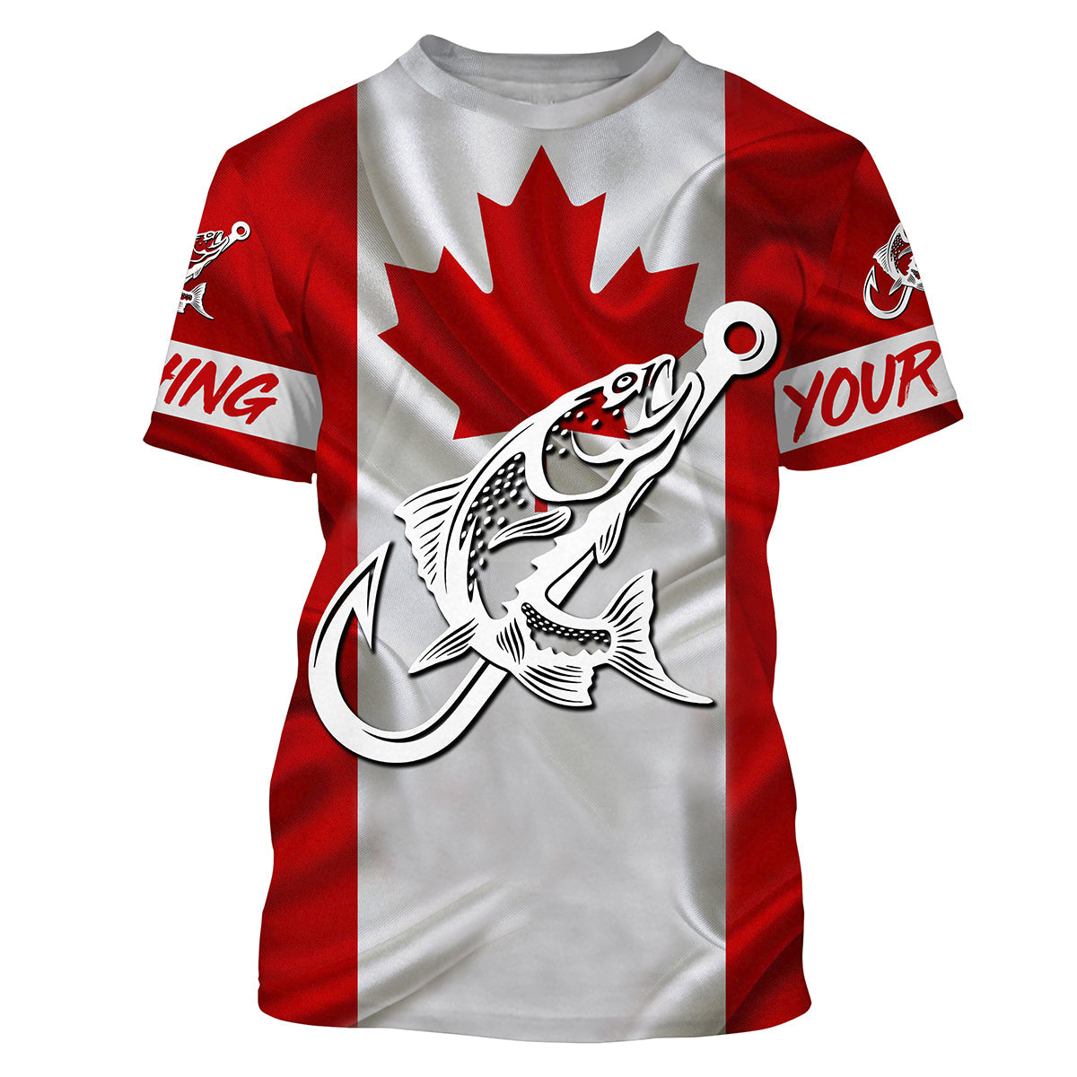 Canada Salmon Fishing tattoo Custom long sleeve performance fishing, Salmon fishing NQS3434
