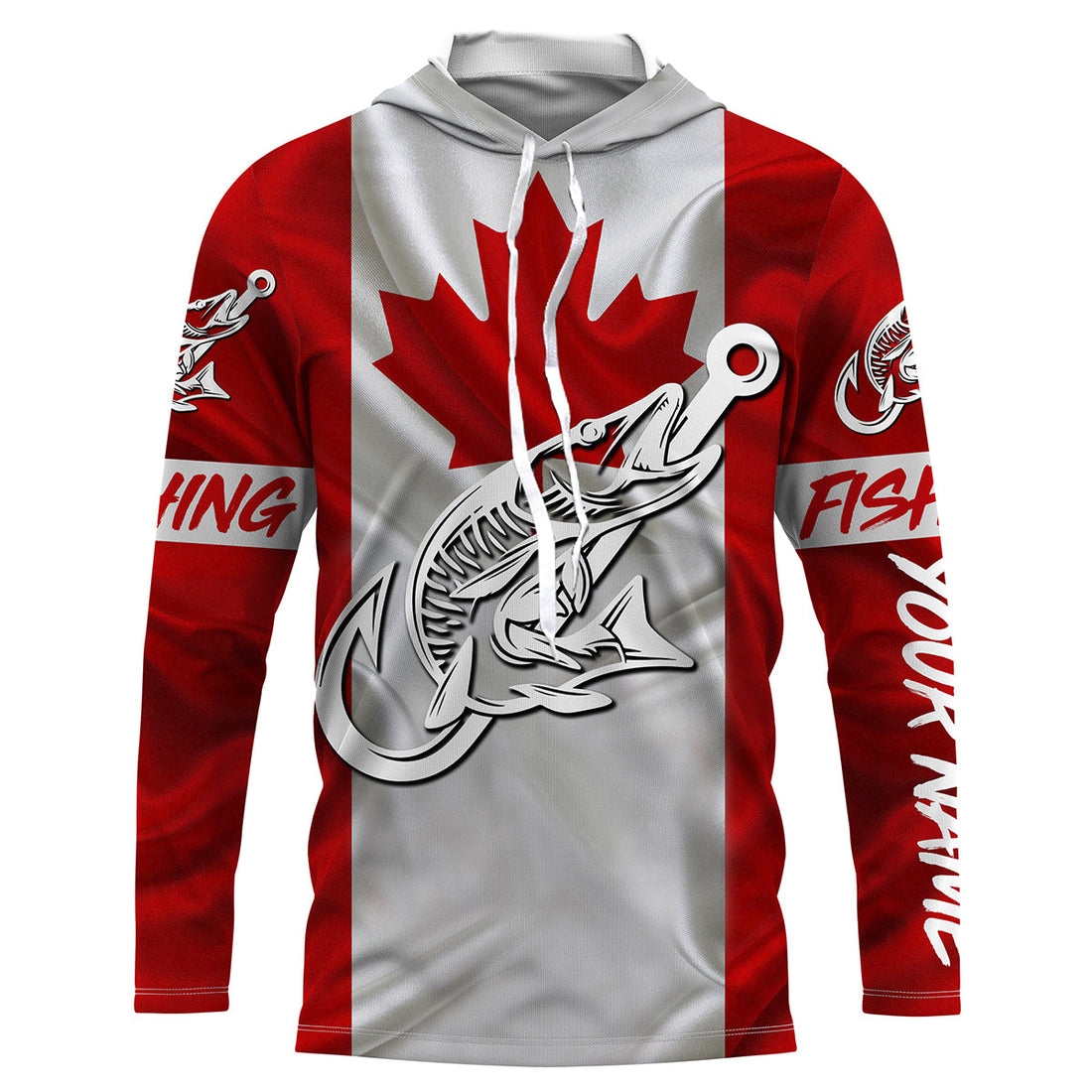 Canada Musky Fishing tattoo Custom long sleeve performance fishing, Muskie fishing NQS3435