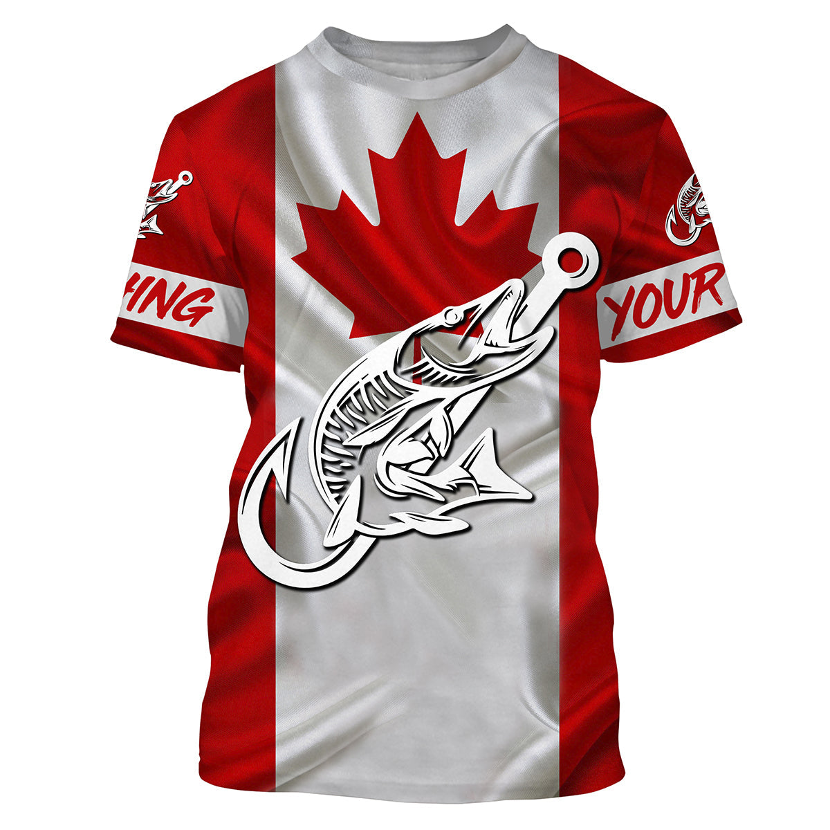 Canada Musky Fishing tattoo Custom long sleeve performance fishing, Muskie fishing NQS3435