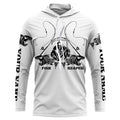 Personalized Fish reaper Fishing, fish skull Long Sleeve Fishing tournament | White NQS3718
