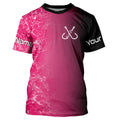 Pink black ocean camo fishing fish on Custom long sleeve performance Fishing NQS6101