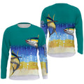 Tuna fishing saltwater fish sun protection Customize name long sleeves tournament fishing NQS4502