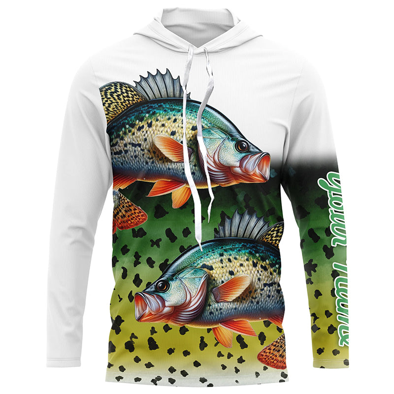 Crappie Fishing Green scales Customize Name 3D All Over Printed, Personalized Fishing Gift NQS267
