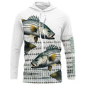 Striped Bass Fishing Customize Name UV Protection Long Sleeve Fishing, Personalized Fishing Gift NQS268