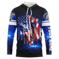 Crappie Fishing American Flag patriotic Custom Crappie Fishing, personalized fishing gift NQS430