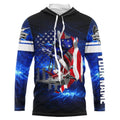 Sailfish Fishing American Flag Patriot blue galaxy Custom Sailfish fishing personalized gift NQS431
