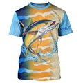 Tuna fishing blue yellow scales Custom long sleeve performance Fishing, Tuna fishing NQS6111