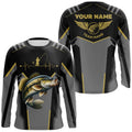 Personalized Black Smallmouth Bass Fishing Team Smallmouth Fishing Long Sleeve tournament NQS6317