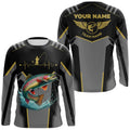 Personalized Black Rainbow trout Fishing, Team trout Fishing Long Sleeve tournament NQS6319