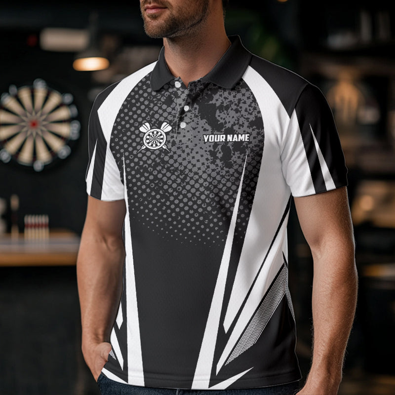 Personalized Black and White Darts Custom Darts Team NQS9489
