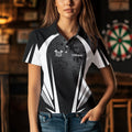 Personalized Black and White Darts Custom Darts Team NQS9489