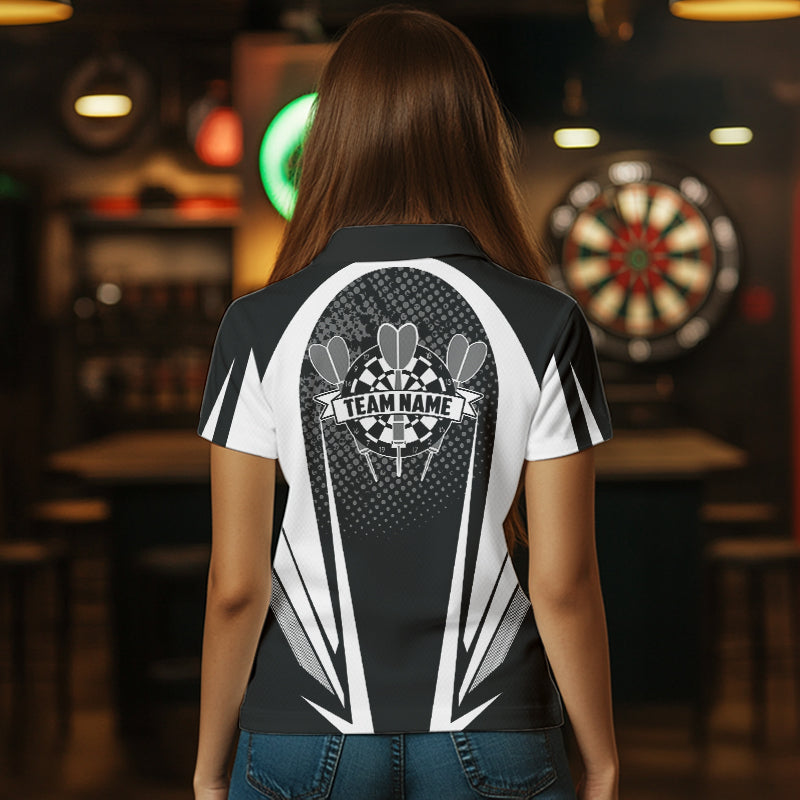 Personalized Black and White Darts Custom Darts Team NQS9489
