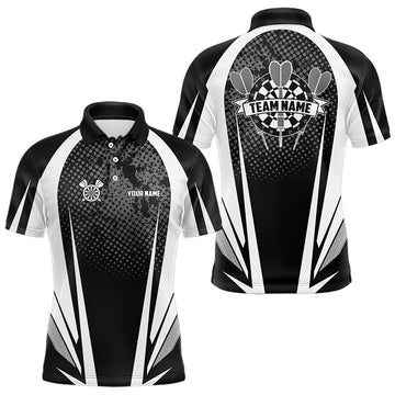 Personalized Black and White Darts Custom Darts Team NQS9489