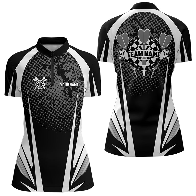 Personalized Black and White Darts Custom Darts Team NQS9489