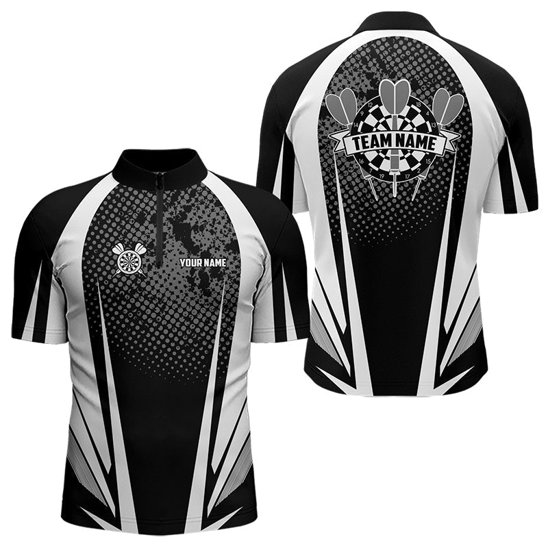 Personalized Black and White Darts Custom Darts Team NQS9489