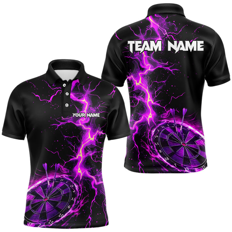 Women Darts Custom black and purple lightning thunder Darts Team NQS9492