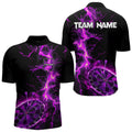 Women Darts Custom black and purple lightning thunder Darts Team NQS9492