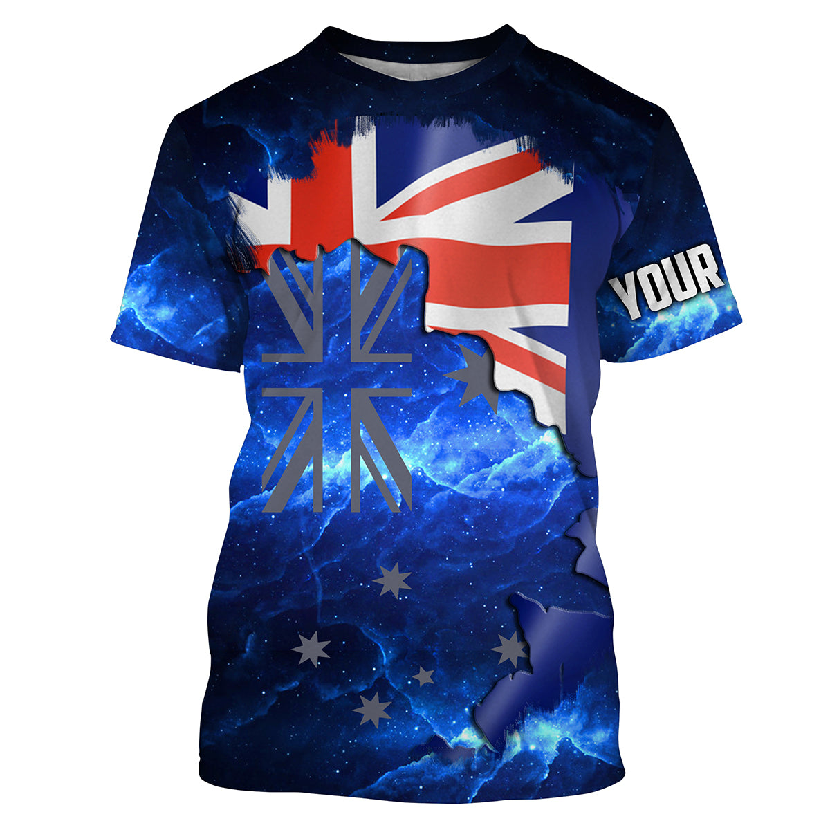 Australian Flag Universe patriotic Custom fishing, fishing Australia NQS3178