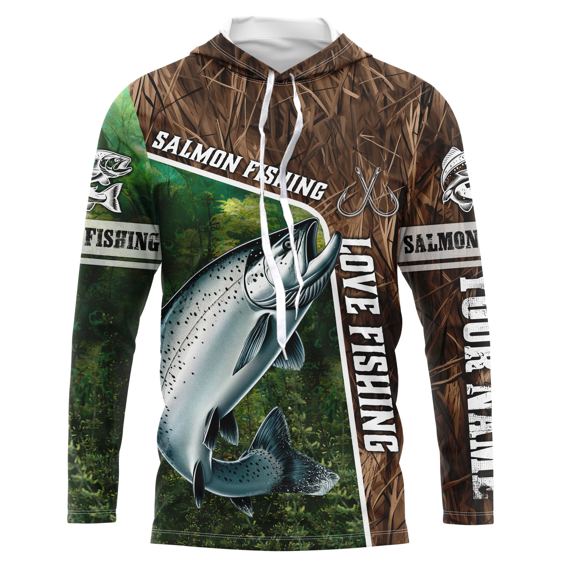 Personalized Chinook Salmon Fishing, Love Fishing Camo fish on 3D All Over Printed NQS5899