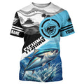 Tuna Fishing blue saltwater custom UV protection fishing apparel, Tuna tournament fishing NQS1421