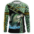 Crappie fishing scales UV protection Custom long sleeve fishing, Crappie fishing NQS4889