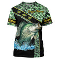 Crappie fishing scales UV protection Custom long sleeve fishing, Crappie fishing NQS4889