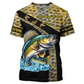 Walleye fishing scales UV protection Custom long sleeve fishing, Walleye fishing NQS4890