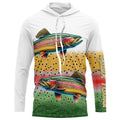 Rainbow Trout Fishing Custom UV Protection long sleeve Fishing, Personalized Fishing Gift NQS276