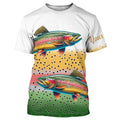 Rainbow Trout Fishing Custom UV Protection long sleeve Fishing, Personalized Fishing Gift NQS276