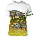 Northern Pike Fishing Custom UV Protection long sleeve Fishing, Personalized Fishing Gift NQS278