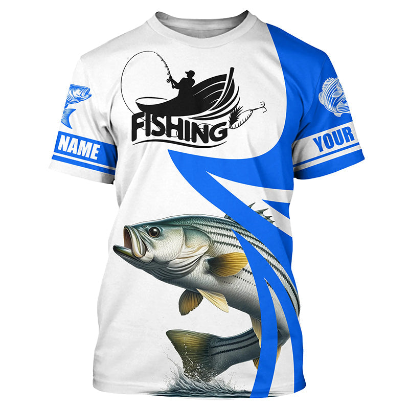 Striped Bass fishing Custom sun protection long sleeve fishing, Striper fishing | Blue NQS5706