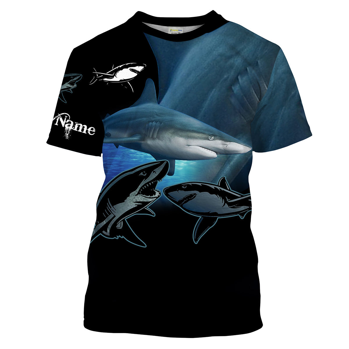 Blacktip shark Fishing Customize Name long sleeves fishing, Personalized Fishing Gift NQS2092
