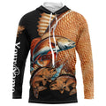 Redfish puppy drum Fishing Customize Name UV protection long sleeves fishing NQS2355