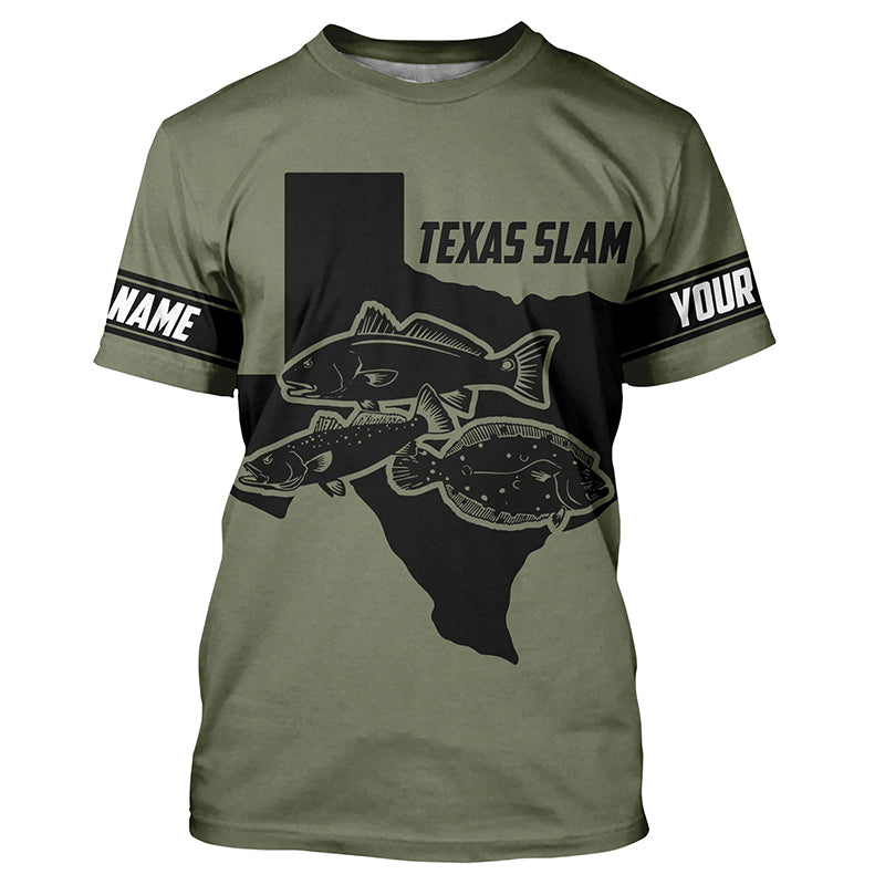Texas slam fishing Redfish, trout,flounder Custom UV sun protection Long sleeve Fishing NQS6570