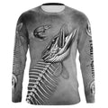 Northern Pike Fishing fish skull UV protection Customize name long sleeves fishing NQS1427