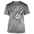 Northern Pike Fishing fish skull UV protection Customize name long sleeves fishing NQS1427